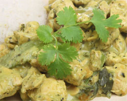 Pollo al Curry Verde