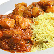 Pollo al Curry con Arroz